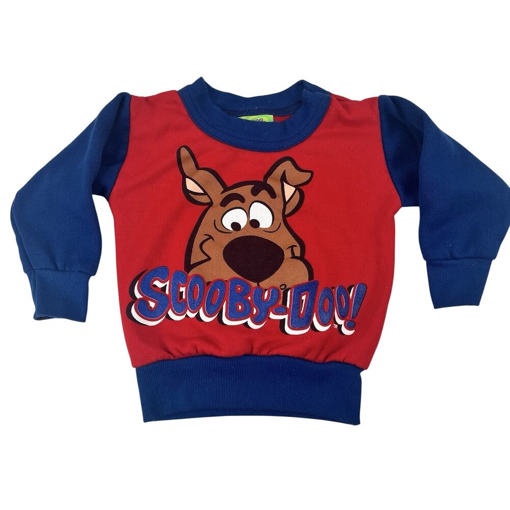 Vintage Scooby Doo Toddler 2T Kids 90s Pullover Cartoon Sweatshirt